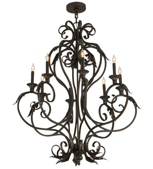 36"W Josephine 8 Lt Chandelier