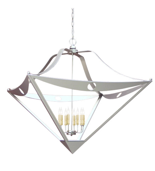 48" Wide Argus 8 Light Inverted Pendant