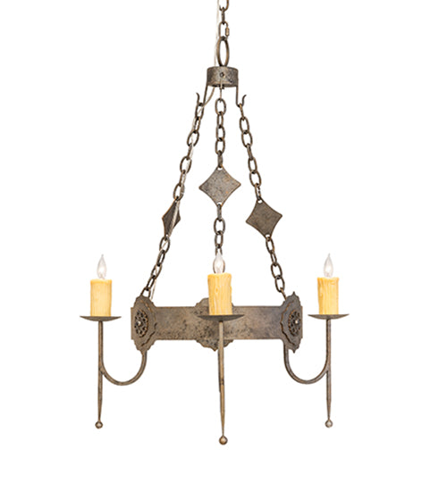 30" Wide San Marino 3 Light Pendant