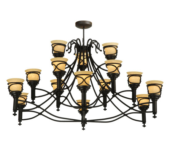 58" Wide Aspen 15 Light Chandelier