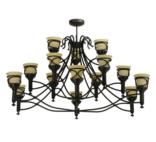 58" Wide Aspen 15 Light Chandelier