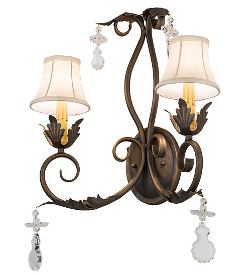 16" Wide Felicia 2 Light Wall Sconce