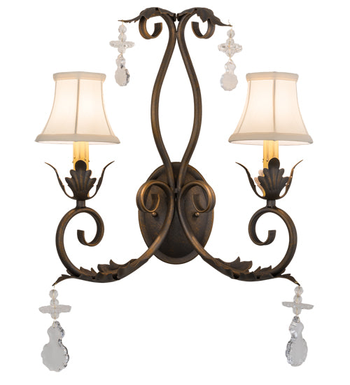 16" Wide Felicia 2 Light Wall Sconce