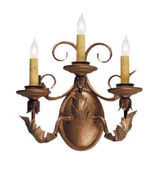 12" Wide Natalia 3 Light Wall Sconce