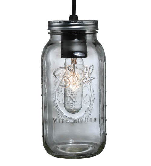 4.75" Wide Mason Jar Mini Pendant