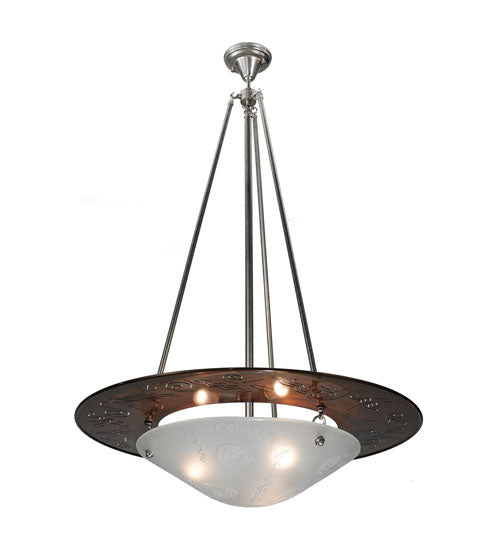 31"W Metro Fusion Super Nova Inverted Pendant