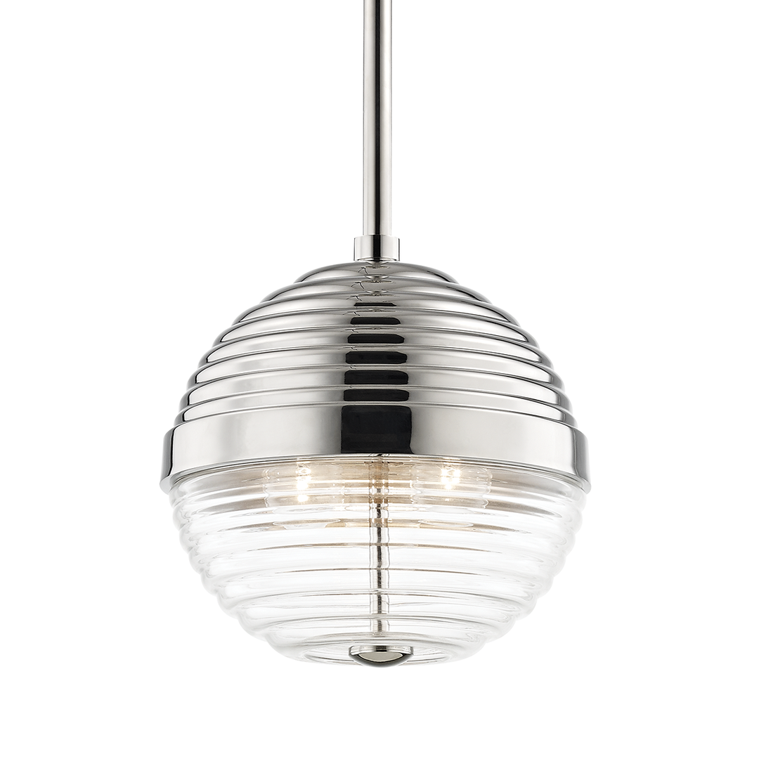 Easton Pendant 10" - Polished Nickel