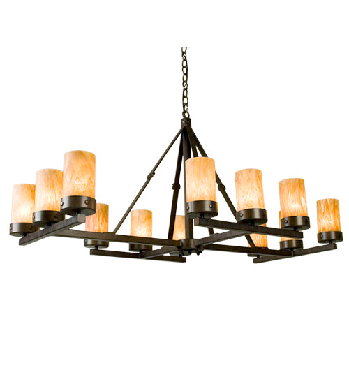 52" Wide Parker 12 Lt Chandelier