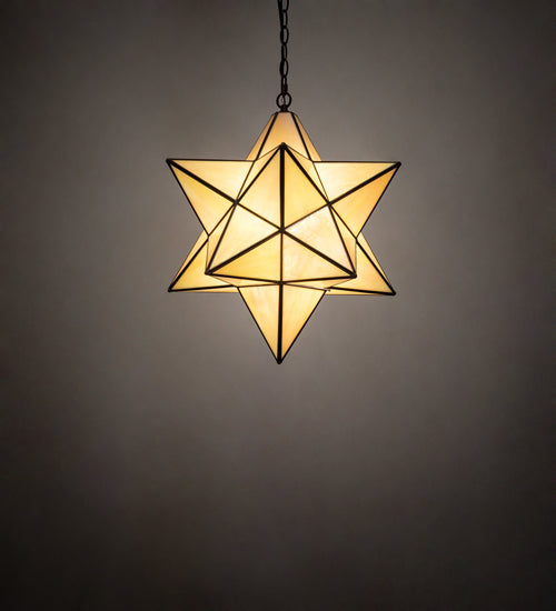 18" Wide Moravian Star Pendant