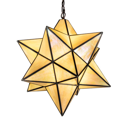 18" Wide Moravian Star Pendant