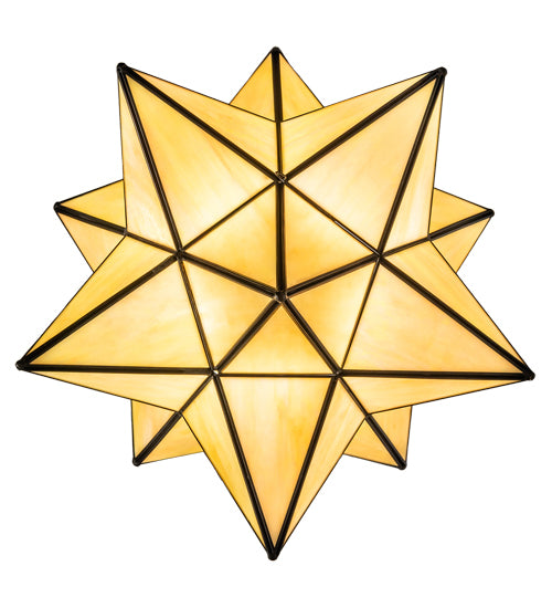 18" Wide Moravian Star Pendant