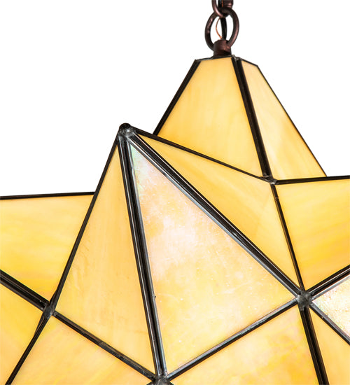 18" Wide Moravian Star Pendant