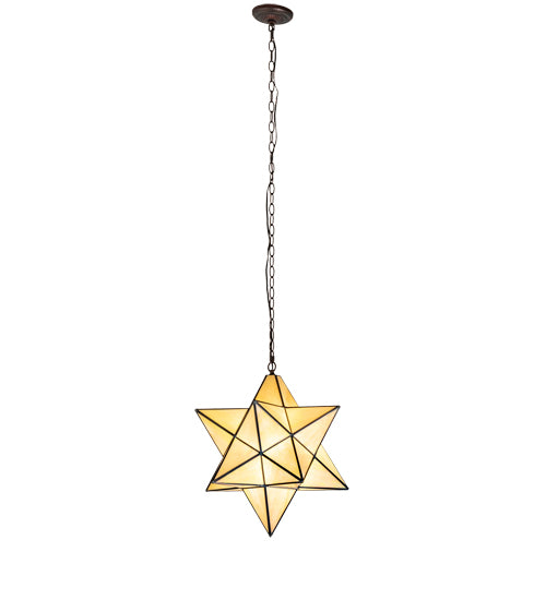 18" Wide Moravian Star Pendant