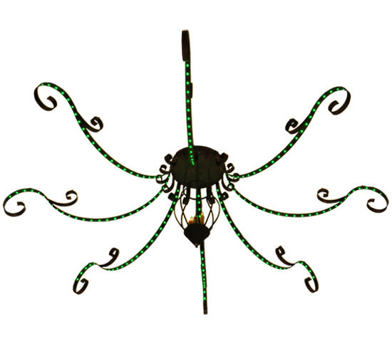 166"W Carnevale 8 Arm Chandelier