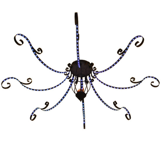 166"W Carnevale 8 Arm Chandelier