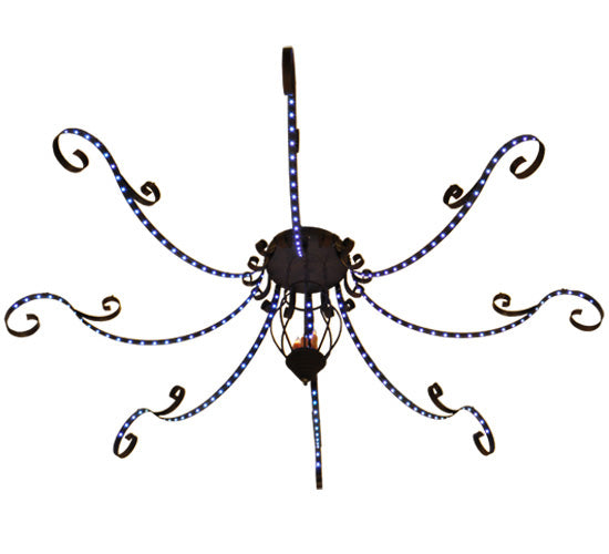 166"W Carnevale 8 Arm Chandelier