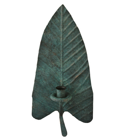 7" Wide Arum Leaf Wall Mount Candle Holder