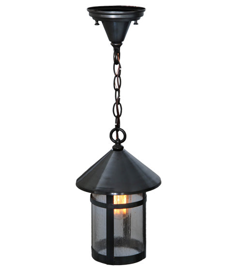 8"W Craftsman Signature Fulton Hanging Lantern Pendant