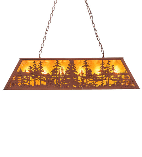 48" Long Tall Pines Oblong Pendant