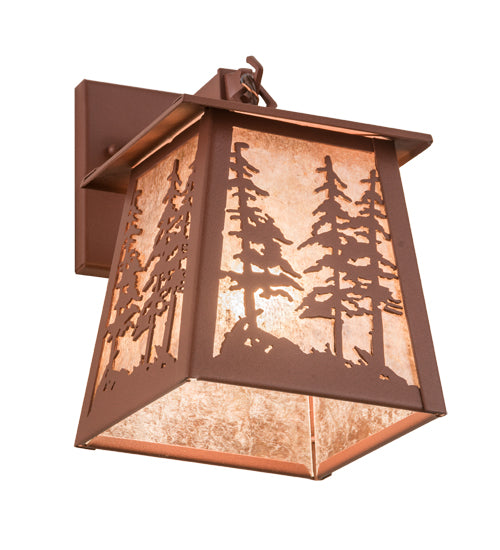 7" Wide Stillwater Tall Pines Hanging Wall Sconce