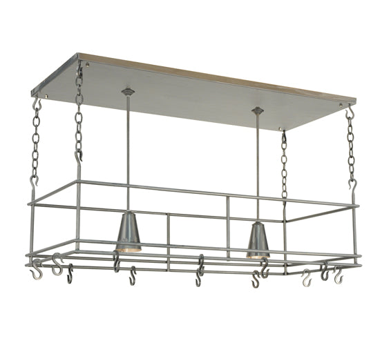 48" Long Spartan 2 Light Pot Rack