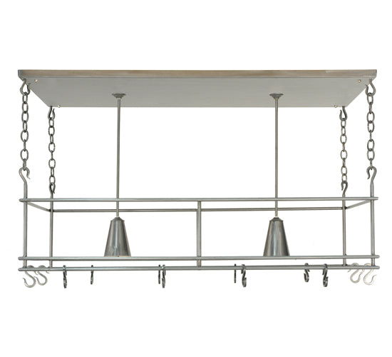 48" Long Spartan 2 Light Pot Rack