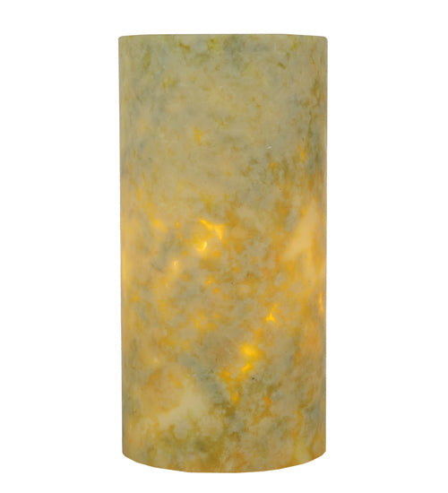 4"W Cylindre Light Green Jadestone Shade