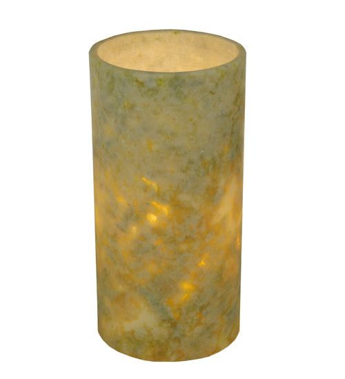 4"W Cylindre Light Green Jadestone Shade