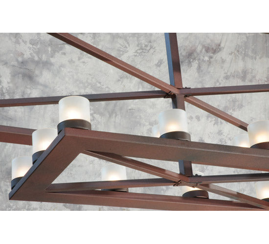 96.5"L Stratum 2 Tier Chandelier