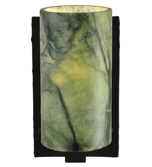 4.5"W Cilindro Jadestone Wall Sconce