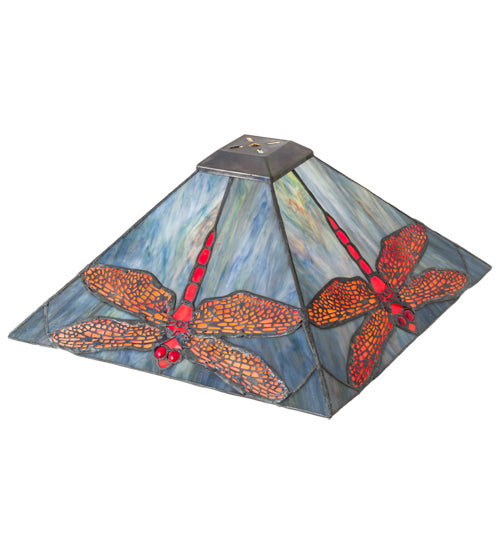 13" Square Prairie Dragonfly Shade