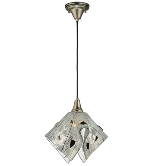 13" Wide Handkerchief Metro Fusion Licorice Pendant