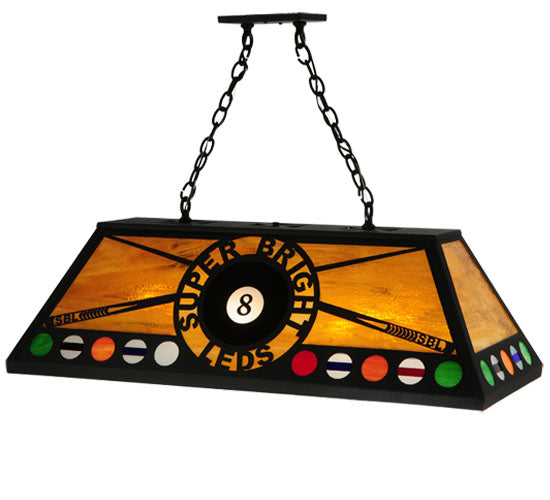 39" Long 8 Ball Personalized Super Bright LEDs Oblong Pendant