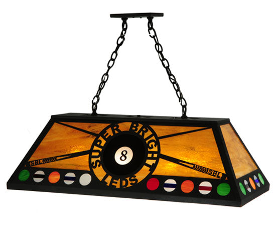 39" Long 8 Ball Personalized Super Bright LEDs Oblong Pendant