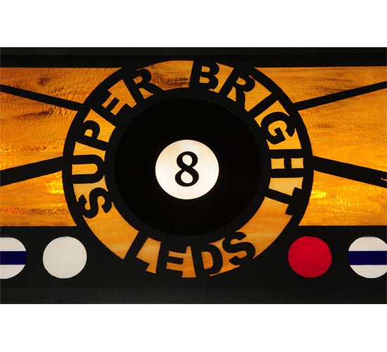 39" Long 8 Ball Personalized Super Bright LEDs Oblong Pendant