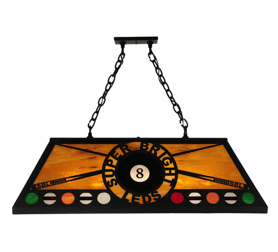 39" Long 8 Ball Personalized Super Bright LEDs Oblong Pendant