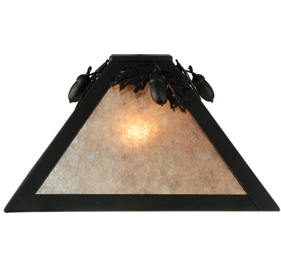 11.5"Sq Oak Leaf & Acorn Shade