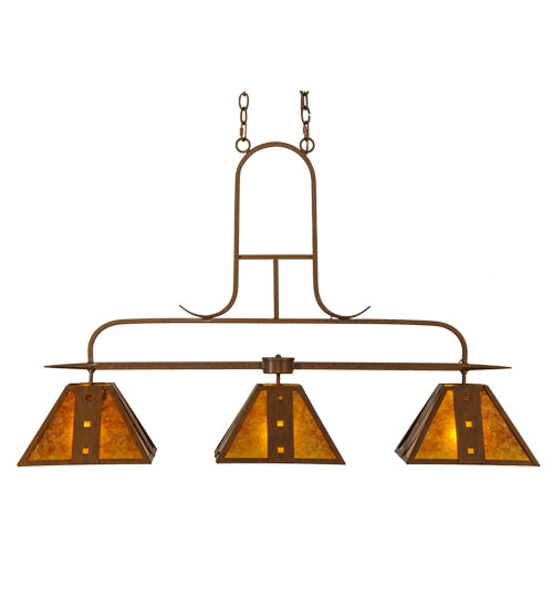 48" Long Hanford 3 Light Island Pendant