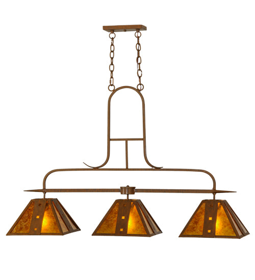 48" Long Hanford 3 Light Island Pendant