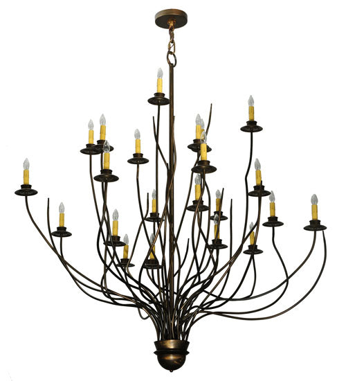 54"W Sycamore 22 Lt Chandelier