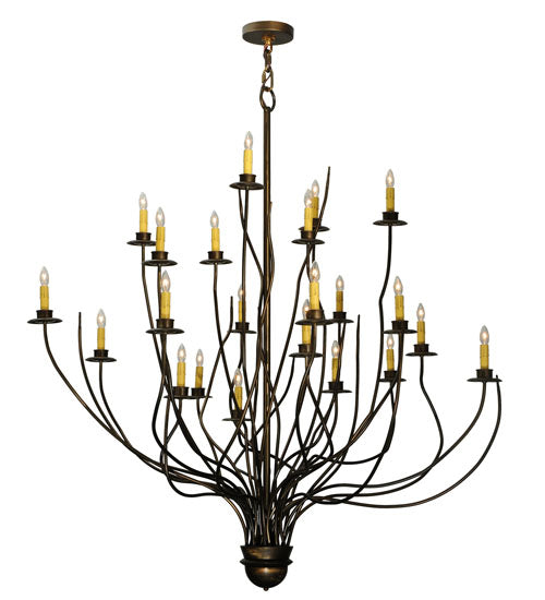 54"W Sycamore 22 Lt Chandelier