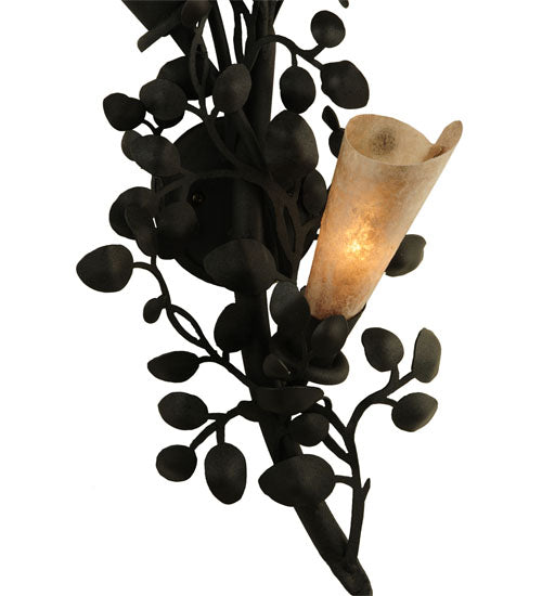 11"W Vinca Vine 4 Lt Wall Sconce