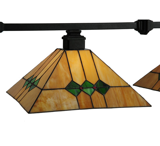 42" Long Martini Mission 3 Light Island Pendant