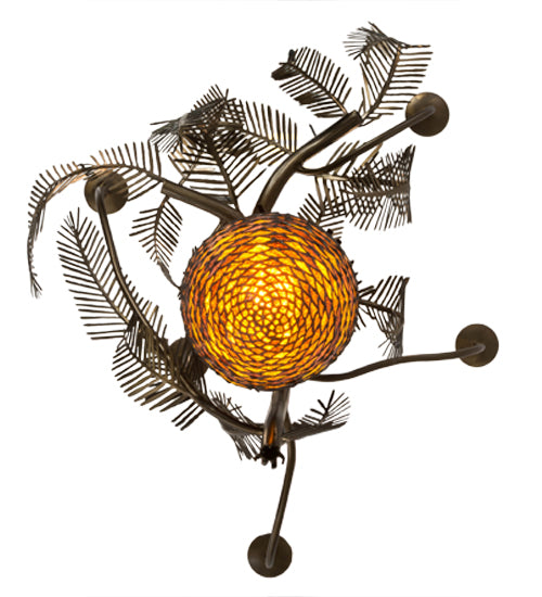 29.5"W Pinecone 5 Arm Chandelier