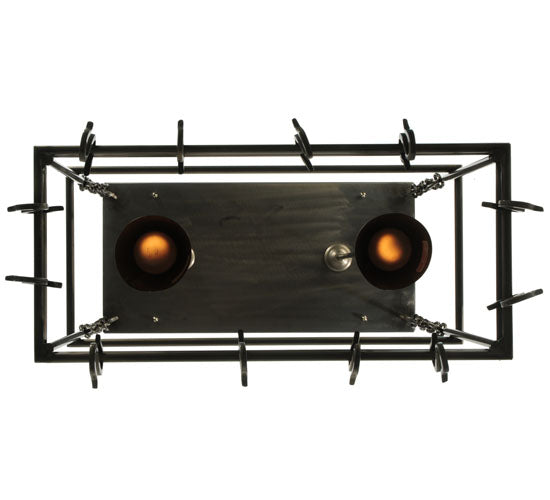 26" Long Spartan 2 Light Pot Rack