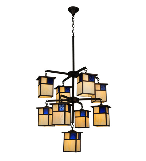 32"W Hyde Park T Mission 9 Lt Chandelier