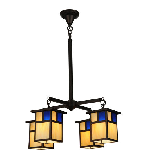 25"W Hyde Park T Mission 4 Lt Chandelier