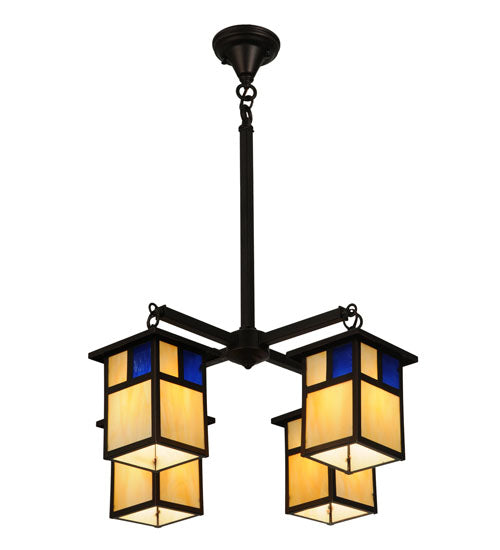 25"W Hyde Park T Mission 4 Lt Chandelier