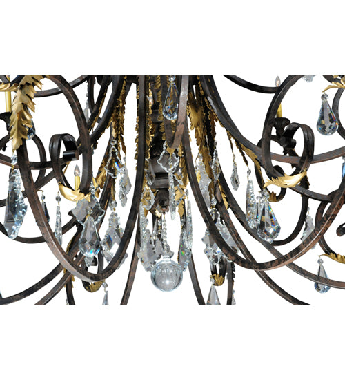 72"W Serratina 32 Lt Chandelier