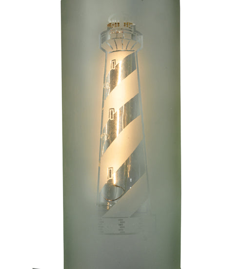 3"W Coastal Collection Lighthouse Wine Bottle Mini Pendant